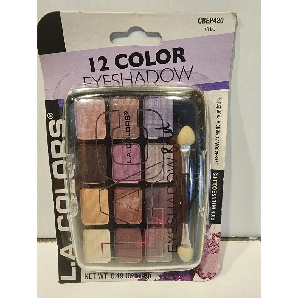 L. A. Colors Nude  12 Color Eyeshadow Chic C68679/CBEP420‎